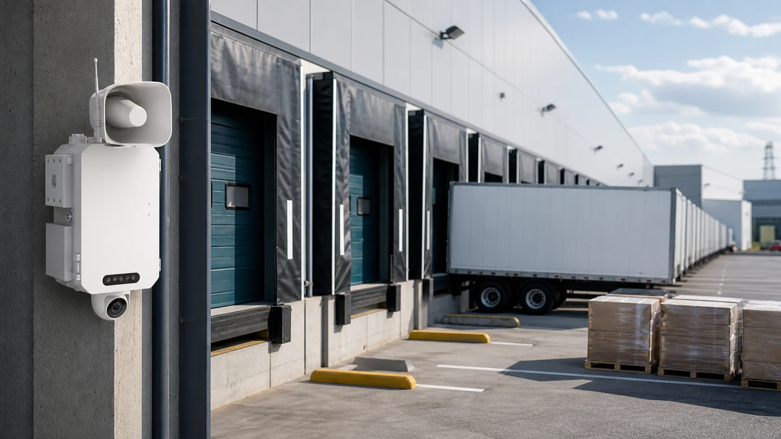 Warehouse after-hours loading area